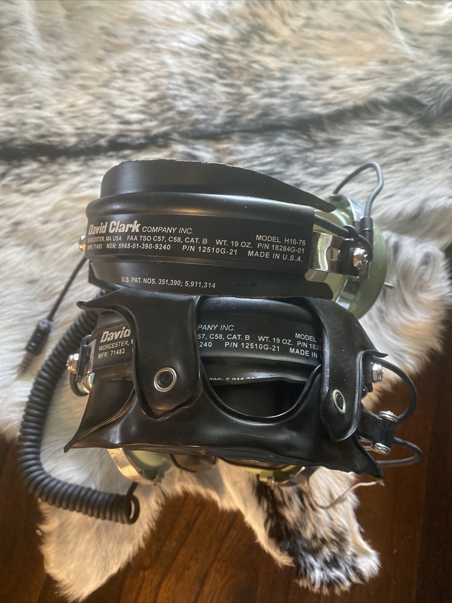 David Clark H10-76 Headset Pilot Airplane Aviation For Parts | eBay