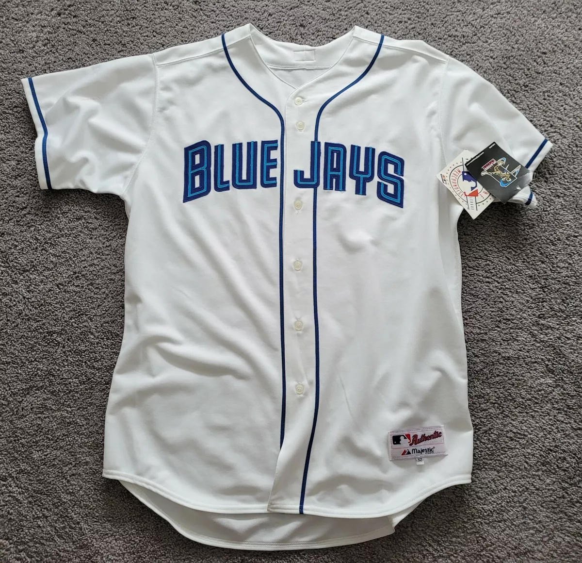 Authentic Toronto Blue Jays Jersey 52 Majestic Alternate Retro Home