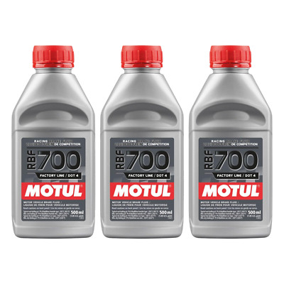Motul 111257 RBF 700 Factory Line DOT 4 Racing Brake Fluid   500 ml - 3 Pack