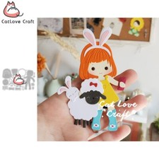Easter Girl Sheep Chick Metal Cutting Dies Scrapbook Die Cuts Card Making Craft