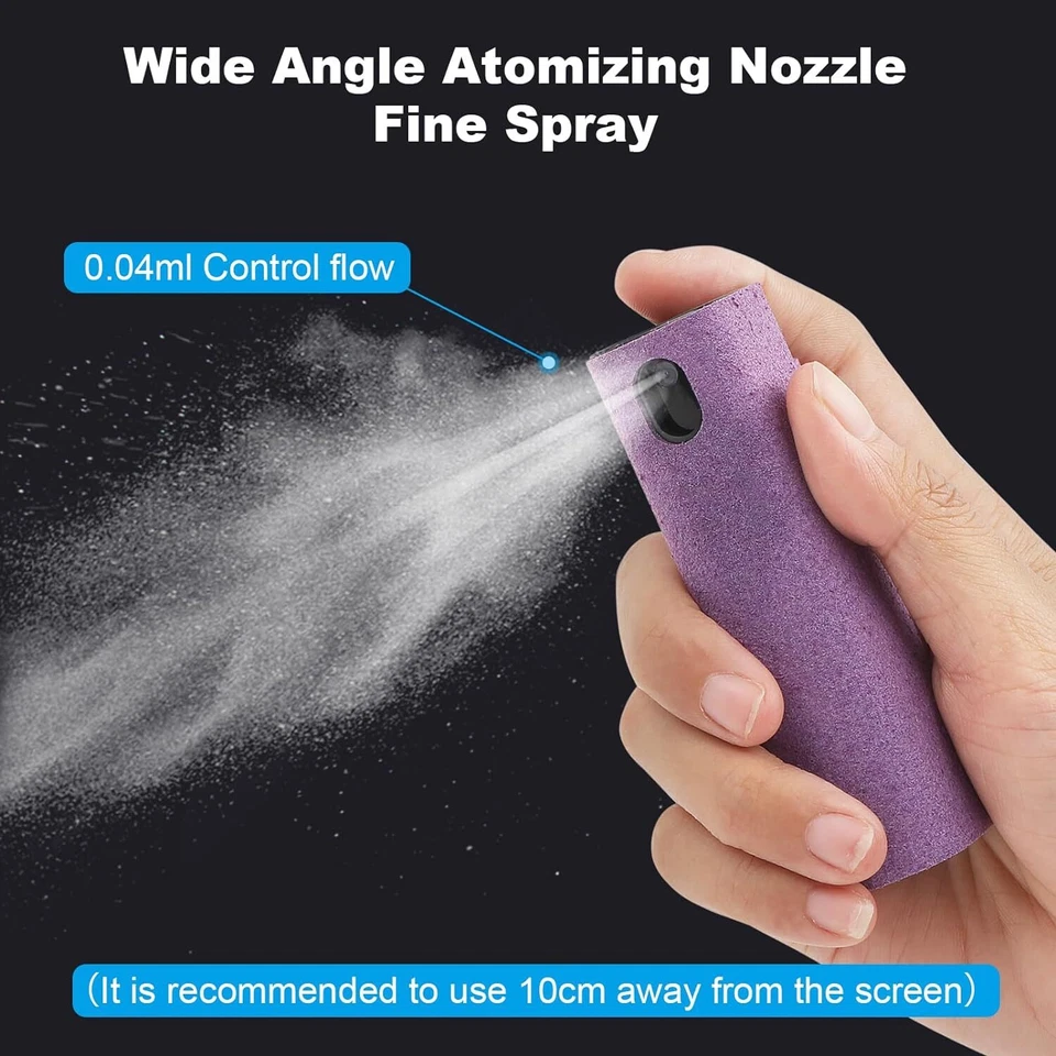 3Packs Screen Cleaner Kit Touchscreen Mist Cleaner Spray Bottle&Microfiber Cloth - Image 4 of 4