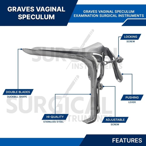 36 Pcs Vaginal Speculum OB/Gynecology Surgical Instrument Stainless German Grade - Picture 4 of 10