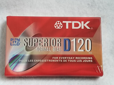 TDK Superior Normal Bias 120min Audio Cassette (D120)