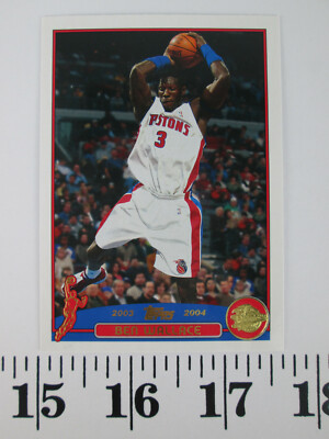 2003 2004 NBA Basketball Topps Trading Card # 30 Ben Wallace