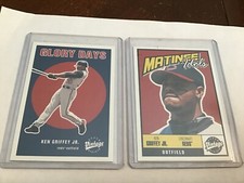 2001 Upper Deck Vintage Matinee Idols Ken Griffey Jr #M1 & Glory Days GD14