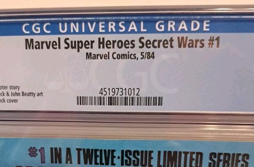 MARVEL SUPER HEROES SECRET WARS #1 CGC 9.6 MARVEL COMICS  KEY ISSUE 5/84 - Picture 2 of 9