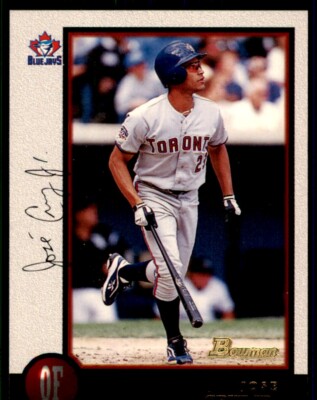 1998 Bowman Jose Cruz Jr. . Toronto Blue Jays #7