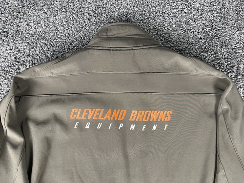 Cleveland Browns NFL Equipment Reebok Jacket Mens Size XL Fleece Lined - Picture 7 of 14