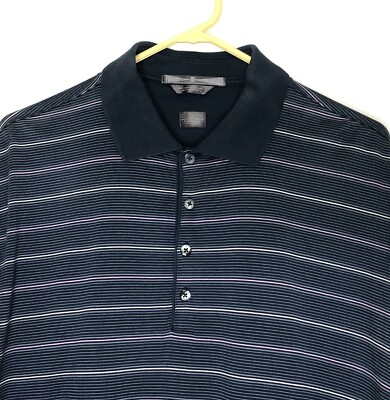 Nike Tiger Woods Polo Shirt Men s Large Golf Short Sleeve Double Mercerized
