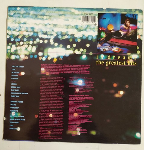 Roy Orbison In Dreams: The Greatest Hits 2-LP UK 1987 - Imagen 2 de 3