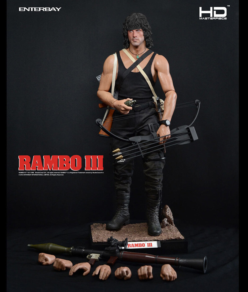 エンターベイ ランボー 1/4 ENTERBAY Enterbay Rambo III Real Masterpiece 1/4 Model Action Figures Toy