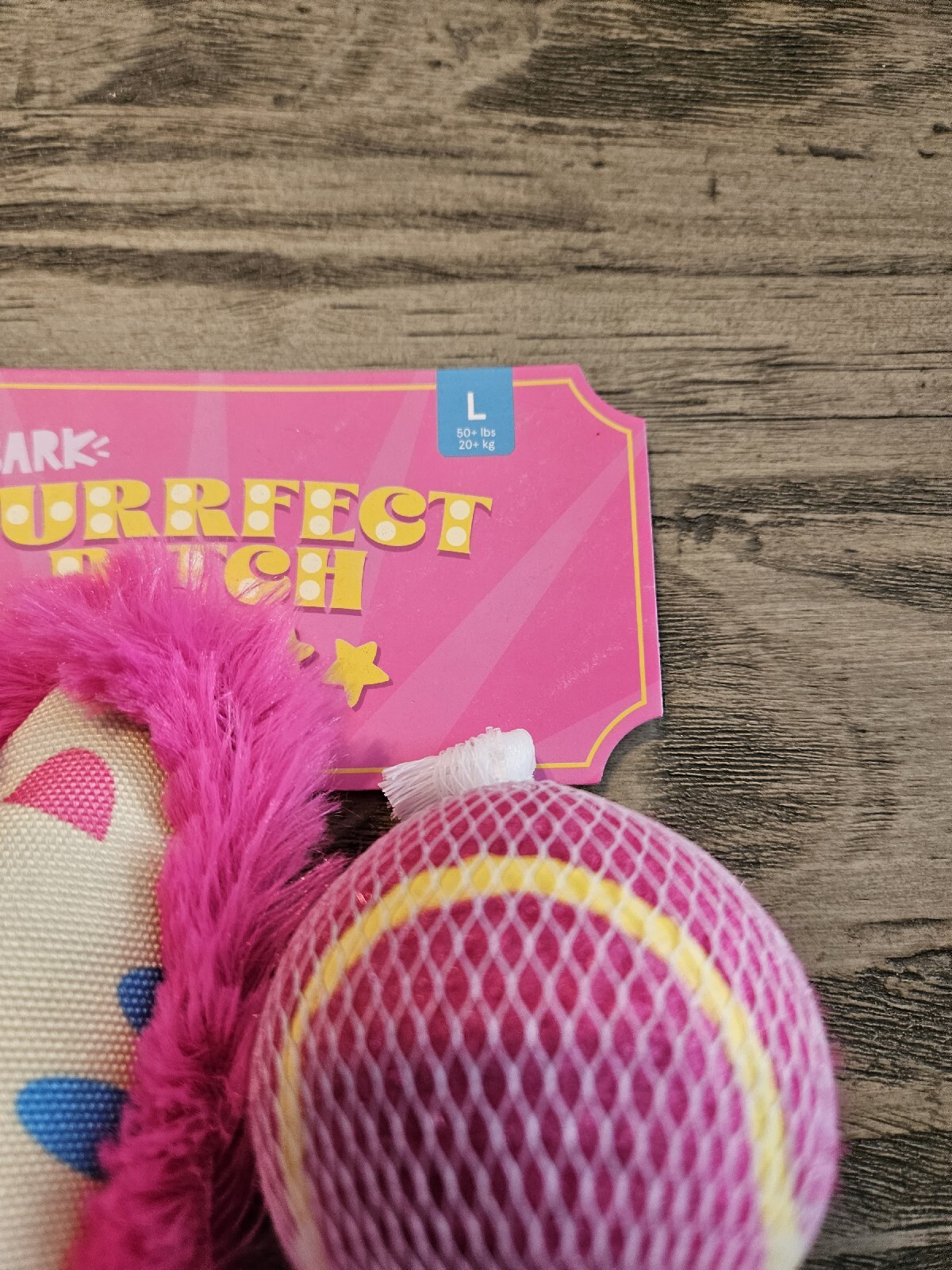 Bark Dog Toy PURRFECT PITCH BOWLING PIN LARGE 2023 Crinkle Squeaky Ball