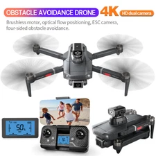 Foldable FPV RC Drone with 4K HD Wifi Camera  Quadcopter Brushless +3 Battery