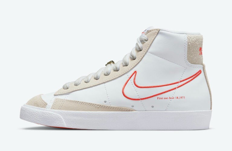靴 NIKE BLAZERMID '77 SE \"FIRST USE\" ORANGE Nike Blazer Mid 77 SE First Use White Orange Womens Casual