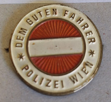 Austria &Ouml;sterreich Orden Anstecknadel Abzeichen Dem Guten Fahrer Polizei Wien