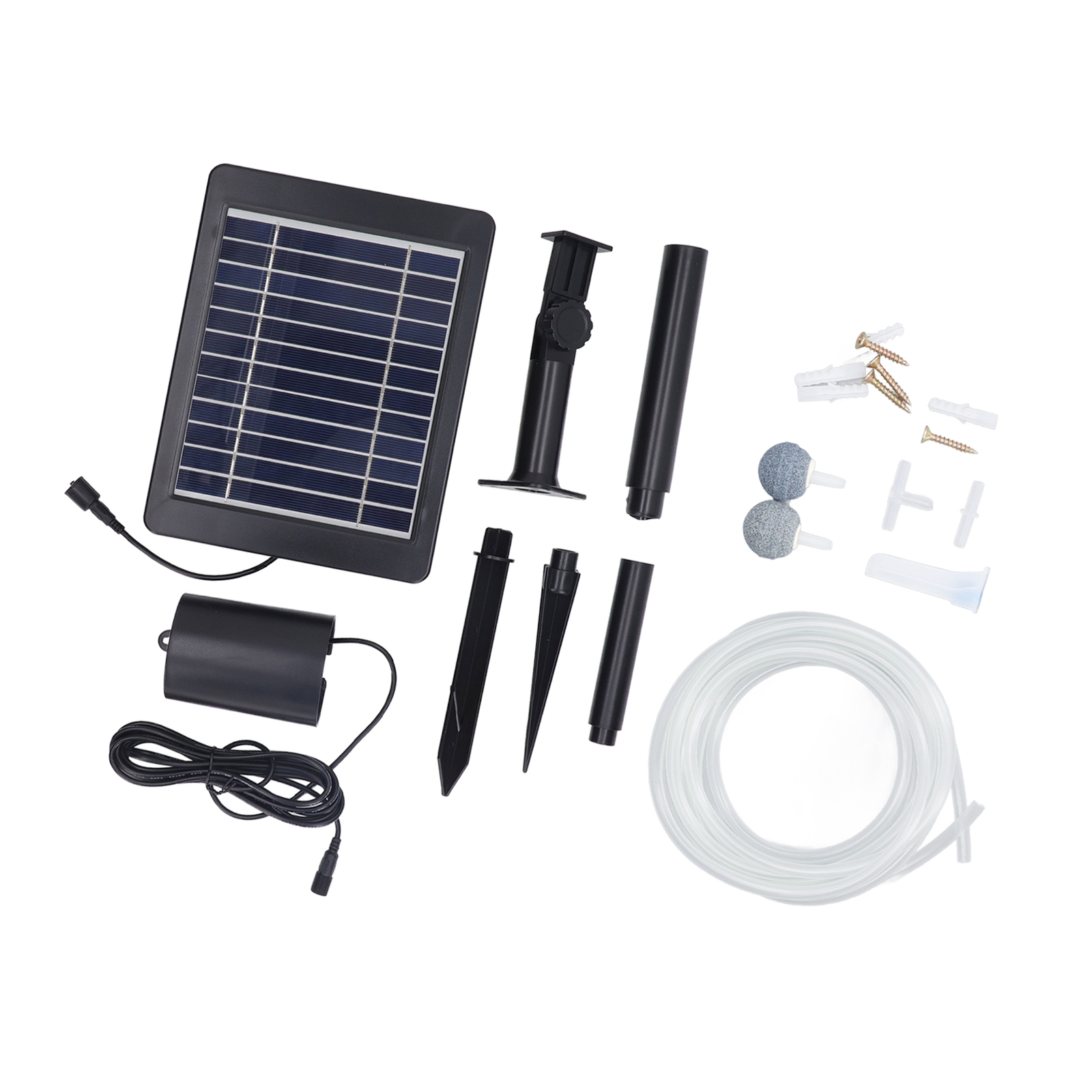 Solar Oxygen Pump 3 Level Aerator Pump With 6V 4W Solar Panel For Fish