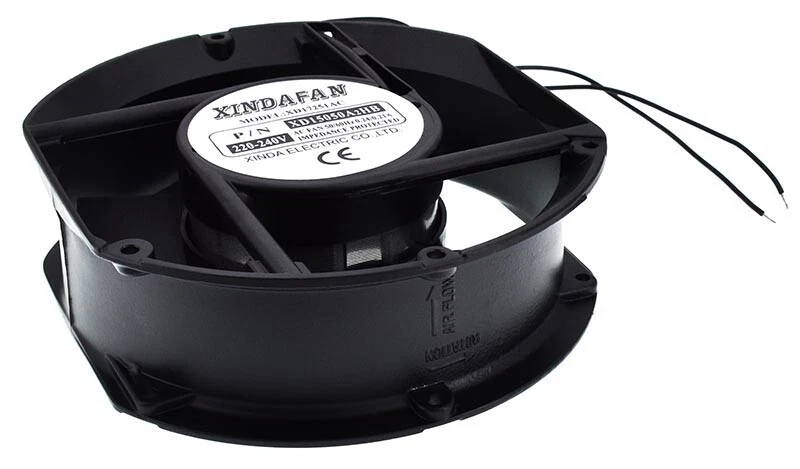 Xinda Lüfter, 172 x 150 x 50 mm, Kugellager, Ventilator, 255 m³/h, 230 V / 50 Hz - Bild 3 von 4