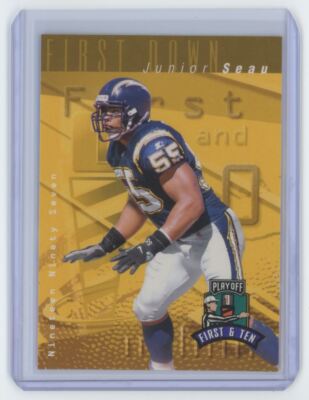 1997 Playoff First & Ten. Junior Seau . San Diego Chargers #147