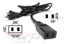 AC Power cord for Studer Revox Reel to Reel Tape Recorder A77 B77 MKI MKII PR99