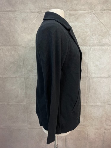 Matty M Blazer Jacket Womens Black Casual Pockets Long Sleeve Open Front Size L - 第 4/5 張圖片
