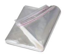 A4 A5 Cello Cellophane Bags with Self Seal strip Safety Info Clear Best Quality 