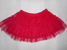 Jumping Beans Tutu Skirt Red Layered Everyday Toddler Girls Size 18 Months NWT
