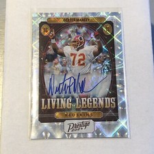 Dexter Manley Auto SP 04/25 2024 Prestige Living Legends Silver Prizm Commanders