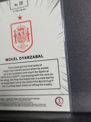2022 Prizm FIFA World Cup Qatar Mikel Oyarzabal Manga SP Silver