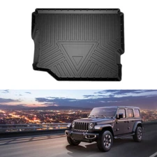 Fit for Wrangler JL 4-Door 2018-2023 TPO Rear Trunk Cargo Area Liner Tray Mat