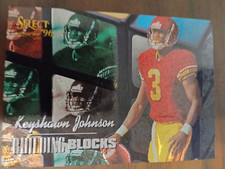 1996 Select Building Blocks New York Jets Football Card #20 Keyshawn Johnson