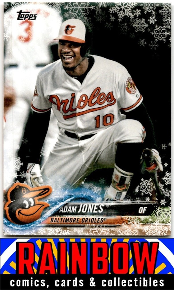 2018 Topps Holiday #HMW165 Adam Jones Metallic Snowflake