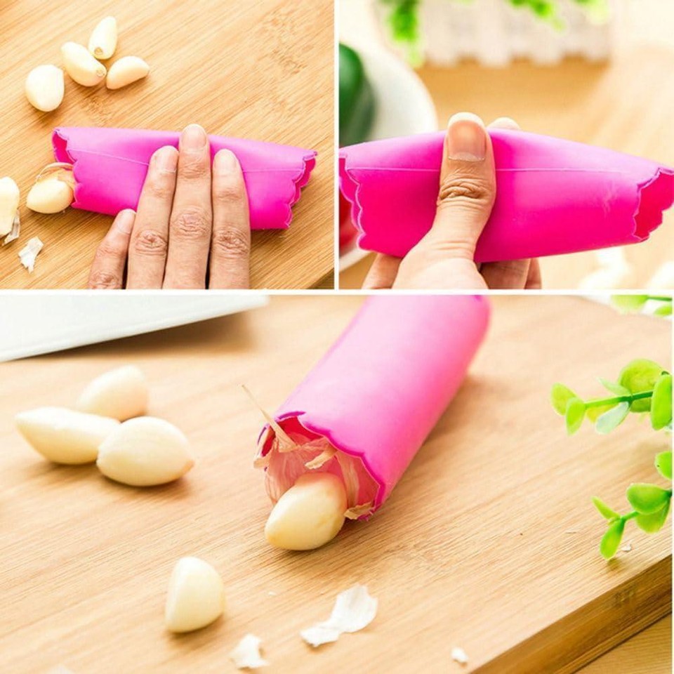 Blue Silicone Garlic Peeler,Colorful Household Skin Remover Portable