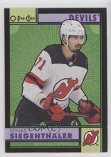 2022-23 O-Pee-Chee Retro Black Border 62/100 Jonas Siegenthaler #452 2vh