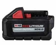 New Milwaukee 48-11-1865 M18 REDLITHIUM HIGH OUTPUT XC 6 Ah Lithium-Ion Battery