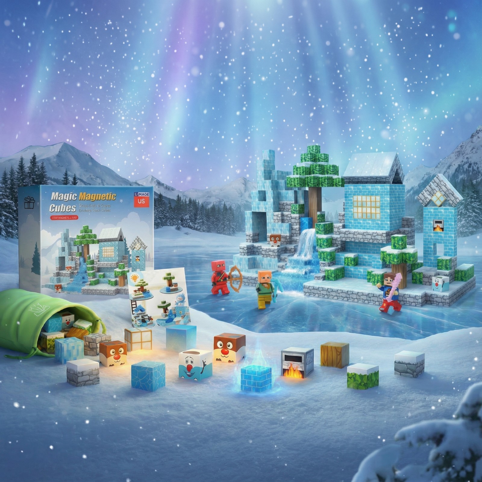Frozen Kingdom 2 Building Cubes STEM Toy