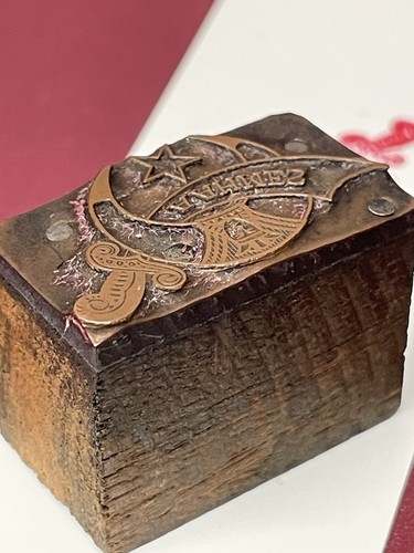 Vintage Masonic Copper Letterpress Printing Cut, AAHMES, Freemasonry - Picture 4 of 6