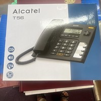 Alcatel T56 Trimline Corded Telephone, Black, Speakerphone, 1 Line