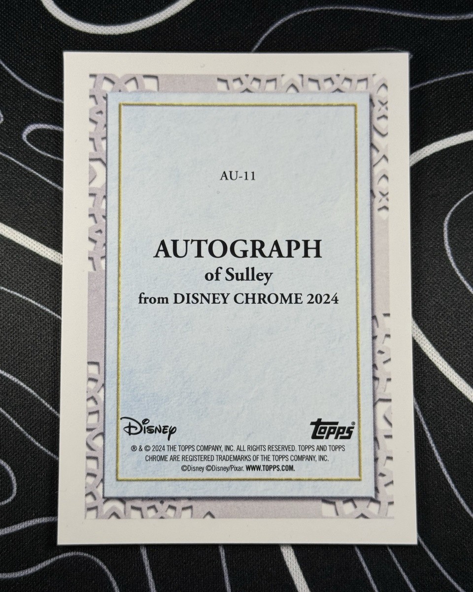 2024 Topps Disney Chrome - SULLEY Autograph - Black Wave Refractor