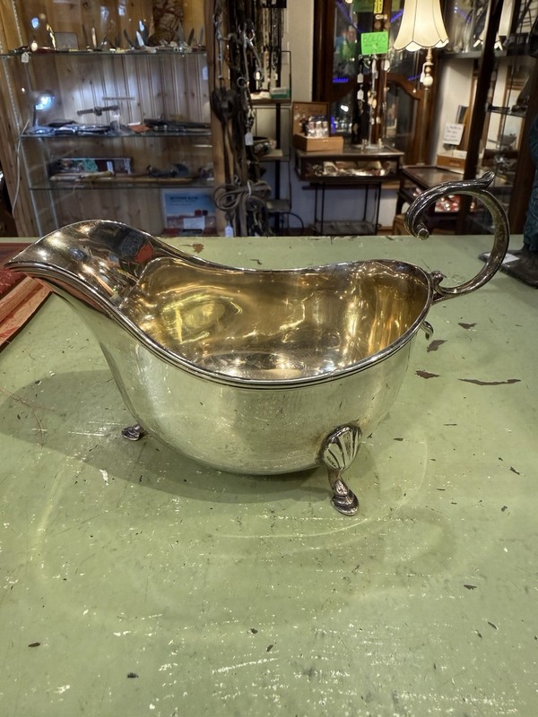 Asprey Solid Silver Sauce - Gravy Boat - London 1920