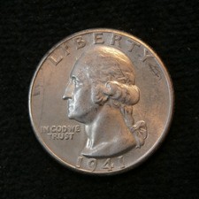 1941-D WASHINGTON QUARTER AU