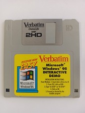 Disquete interactivo de 3,5" Verbatim Microsoft Windows 95 RARO