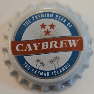 Caybrew premium beer bottle caps from Cayman Islands