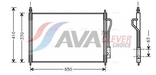 Fits AVA FD5268 AIR CONDITIONING RADIATOR FORD FOCUS (1999) 1.4  ⭐UK Stock⭐
