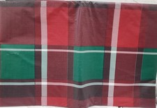 Flannel Back Vinyl Tablecloth with defect, 52"x90" Oblong, MULTICOLOR DESIGN, AP