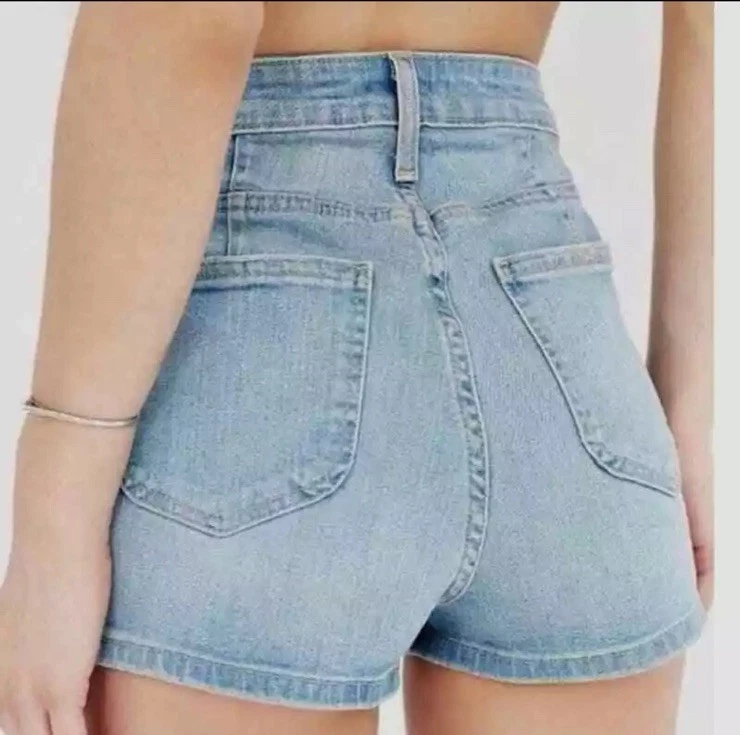 Urban Outfitters BDG Super Pinup High Rise Mom Denim Jean Shorts Size 27 - Image 2 of 4