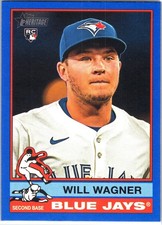2025 Topps Heritage BLUE Border #35 Will Wagner, Toronto Blue Jays RC