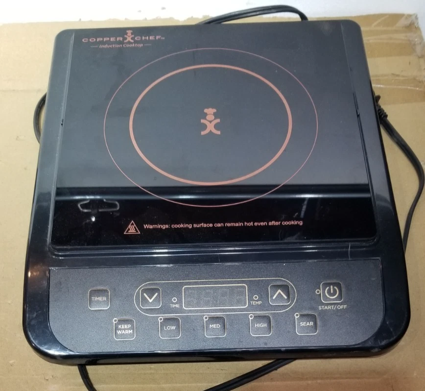 Copper Chef Induction Cooktop 1300 Watts Black Great Working Condition