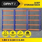 Giantz 3x1.8M Warehouse Rack Garage Shelving Pallet Racking Storage Shelves Blue