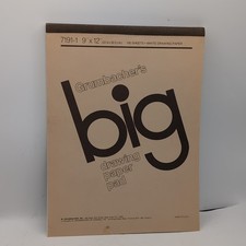 Grumbacher's Big Drawing Paper Pad 7191-1 (9"x 12") 100 Sheets White Made In USA