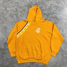 Vintage Georgia Tech Yellow Jackets Hoodie Mens Medium Yellow NCAA Football 90s